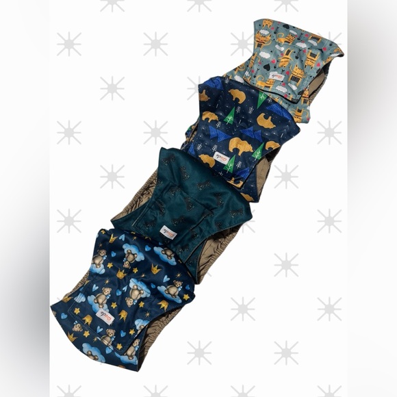 Grecle, Set of 4 Dog Diapers Male, Premium Belly Bands for Male Dogs, SZ Medium - Picture 2 of 8